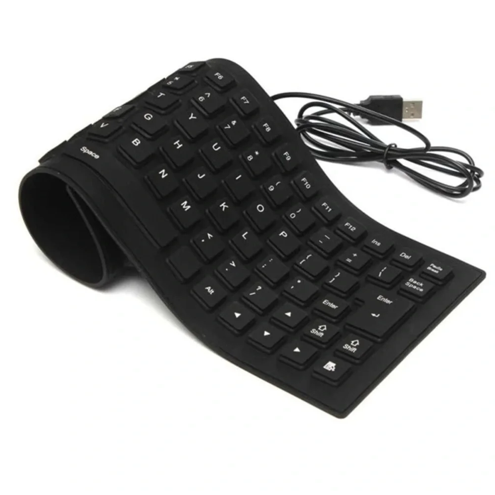 New Silicone Flexible 85 Keys Mini USB portable Waterproof Keyboard